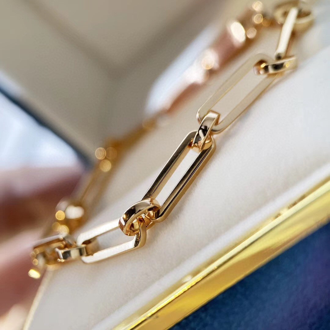 HERMES CHAINE BRACELET SMALL MODEL DIAMOND