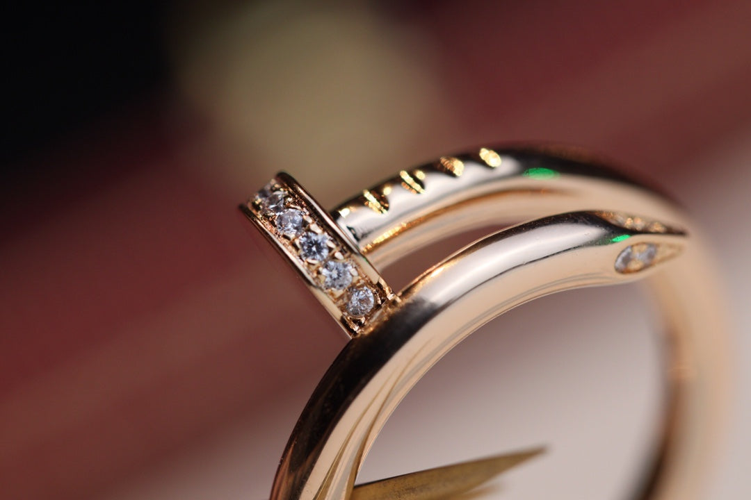 CARTIER JUSTE RING 2.65MM PINK GOLD DIAMOND