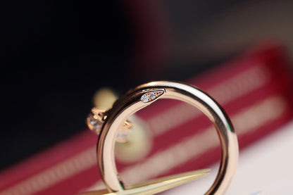 CARTIER JUSTE RING 2.65MM PINK GOLD DIAMOND