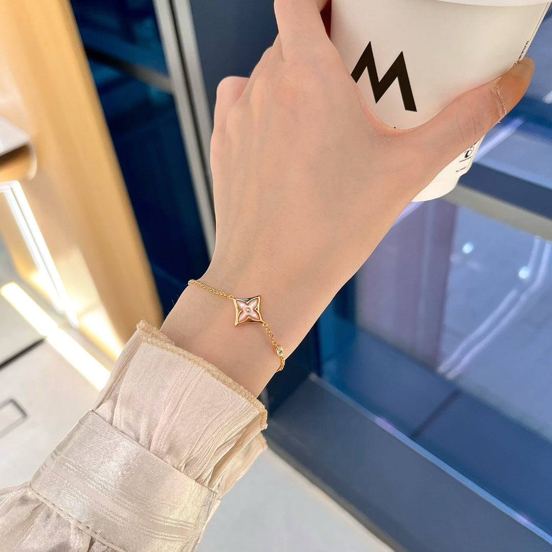 LOUIS VUITTON STAR 1 DIAMOND PINK GOLD BRACELET