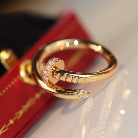 CARTIER JUSTE RING 2.65MM GOLD DIAMOND