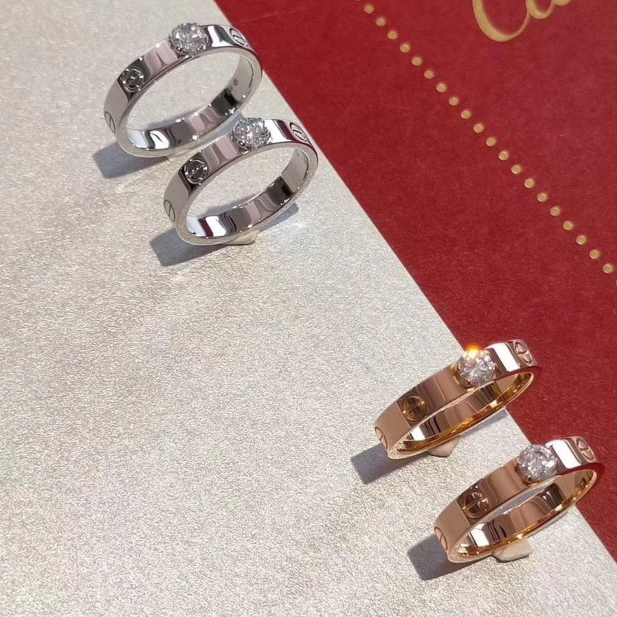 CARTIER LOVE RING 3.6MM 1 BIG DIAMOND