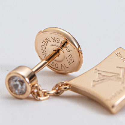 LOUIS VUITTON STAR DIAMONDS EARRINGS GOLD