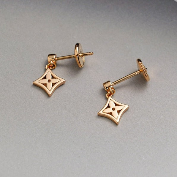 LOUIS VUITTON STAR EARRINGS GOLD
