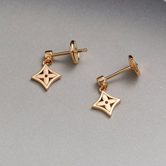 LOUIS VUITTON STAR EARRINGS GOLD