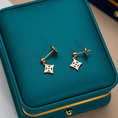 LOUIS VUITTON STAR EARRINGS GOLD
