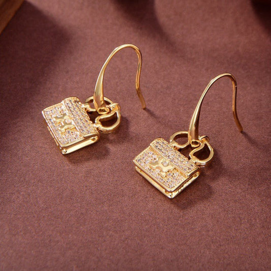 HERMES KELLY DIAMOND EARRINGS