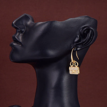 HERMES KELLY DIAMOND EARRINGS