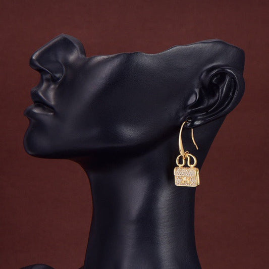 HERMES KELLY DIAMOND EARRINGS