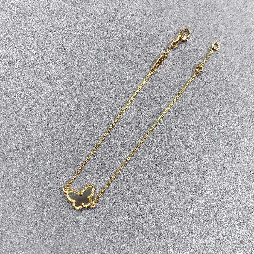 VCA BUTTERFLY DARK MOP BUTTERFLY BRACELET