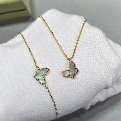 VCA BUTTERFLY DARK MOP BUTTERFLY BRACELET