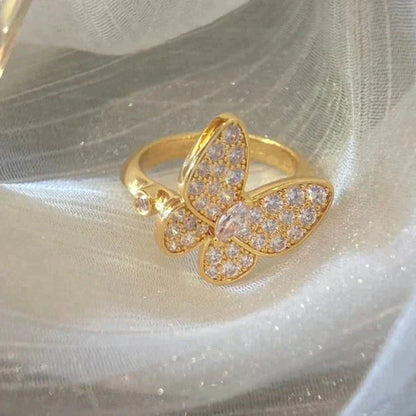 VCA BUTTERFLY DIAMOND RING