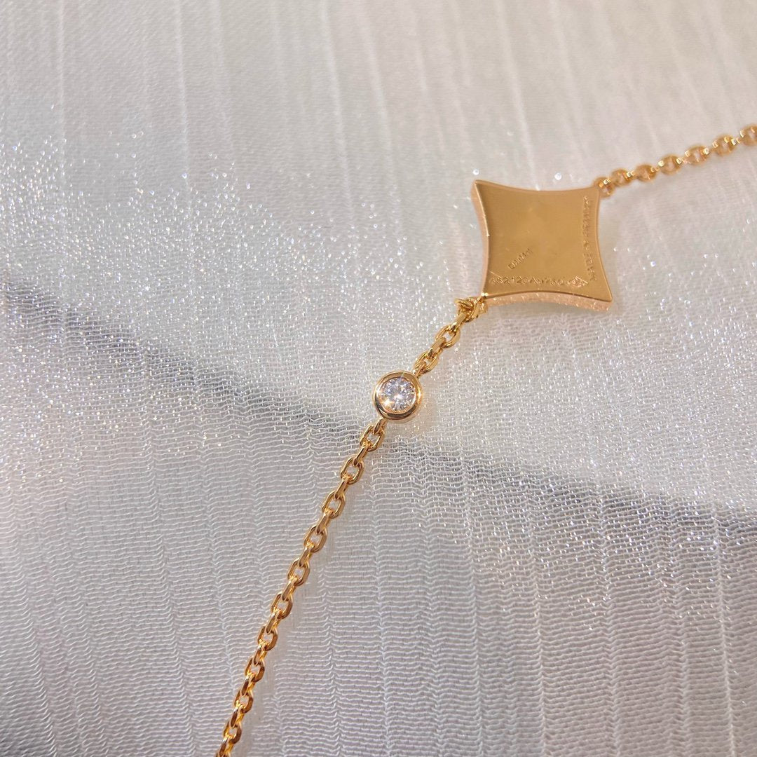 LOUIS VUITTON COLOR STAR CARNELIAN PINK GOLD DIAMOND BRACELET