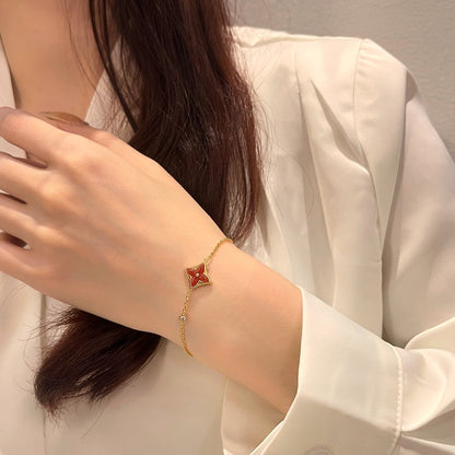LOUIS VUITTON COLOR STAR CARNELIAN PINK GOLD DIAMOND BRACELET
