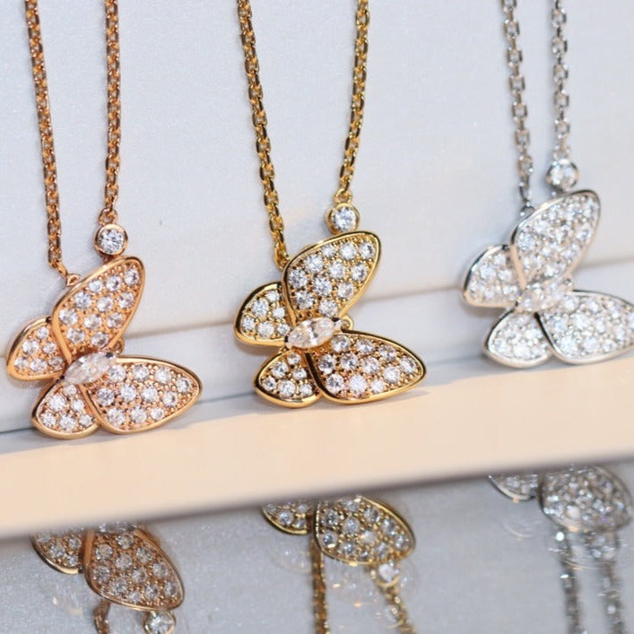 VCA BUTTERFLY DIAMOND NECKLACE