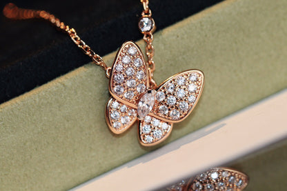 VCA BUTTERFLY DIAMOND NECKLACE