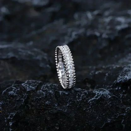VCA PERLEE DIAMOND SILVER RING