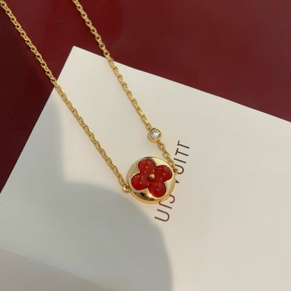 LOUIS VUITTON SUN PEDANT CARNELIAN BRACELET