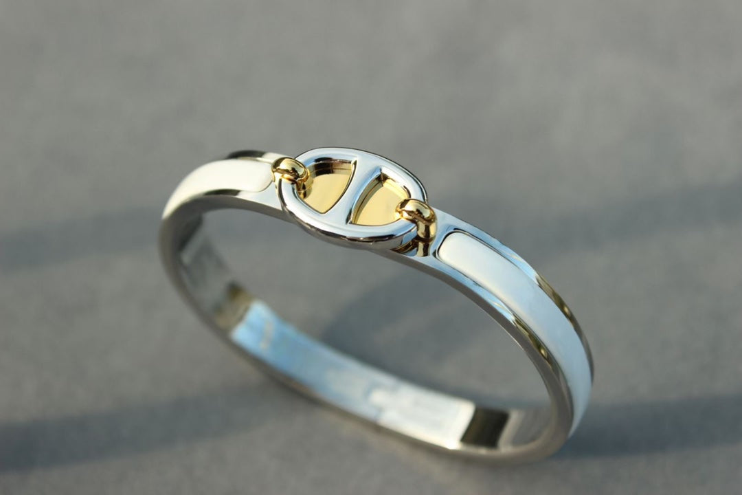 HERMES CLIC CHAINE SILVER BRACELET