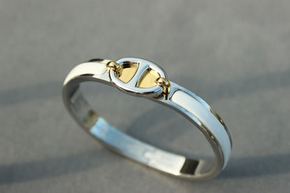 HERMES CLIC CHAINE SILVER BRACELET