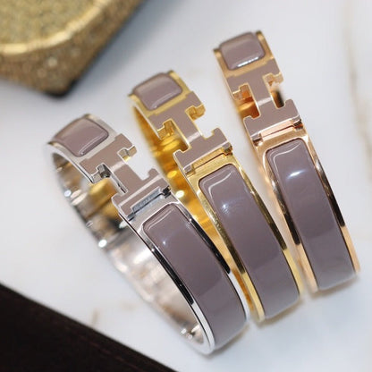 HERMES H BRACELET 12MM BROWN