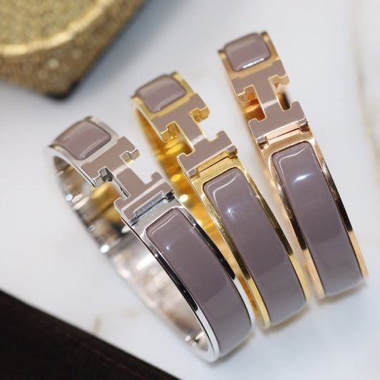 HERMES H BRACELET 12MM BROWN