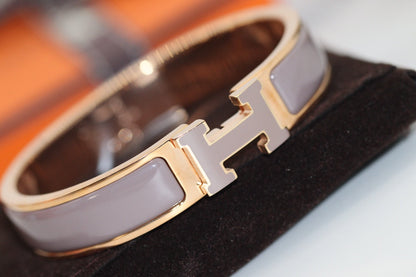 HERMES H BRACELET 12MM BROWN
