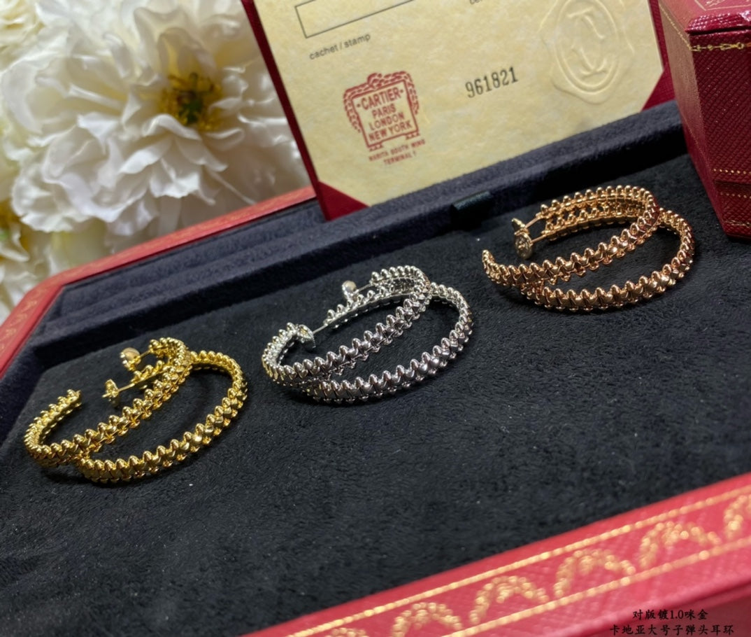 CARTIER CLASH LARGE HOOP EARRINGS