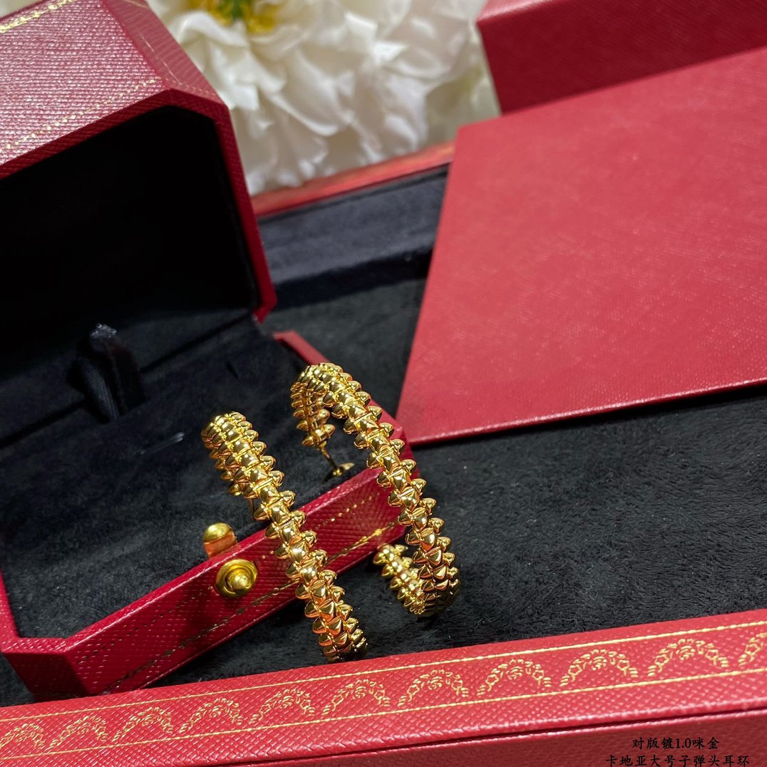 CARTIER CLASH LARGE HOOP EARRINGS