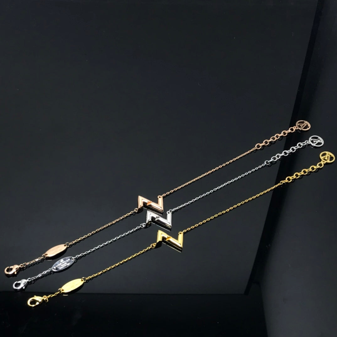 LOUIS VUITTON VOLT LV LOGO BRACELET