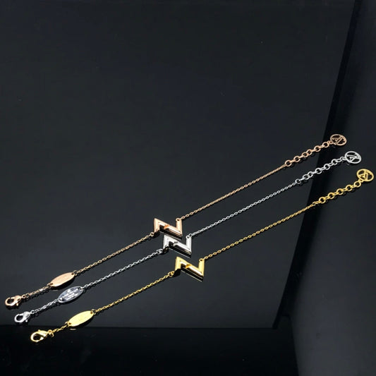 LOUIS VUITTON VOLT LV LOGO BRACELET