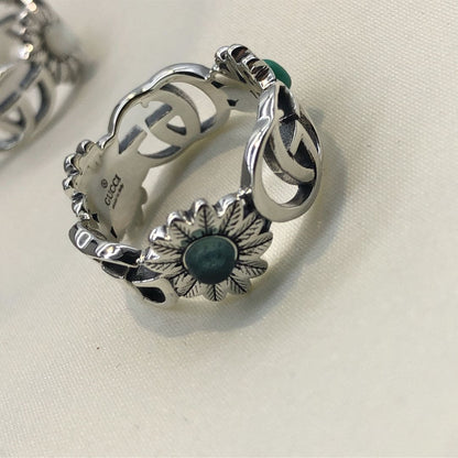 Double Gucci Flowers Ring