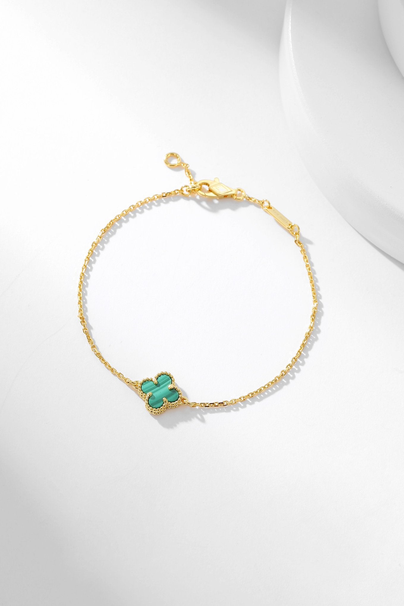 VCA CLOVER BRACELET MALACHITE 1 MOTIF