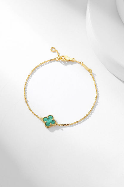 VCA CLOVER BRACELET MALACHITE 1 MOTIF