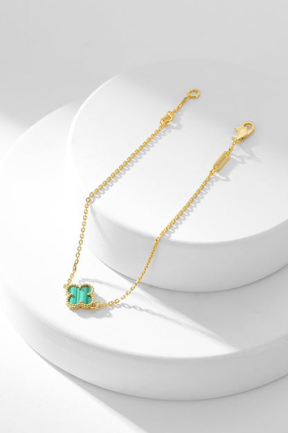 VCA CLOVER BRACELET MALACHITE 1 MOTIF