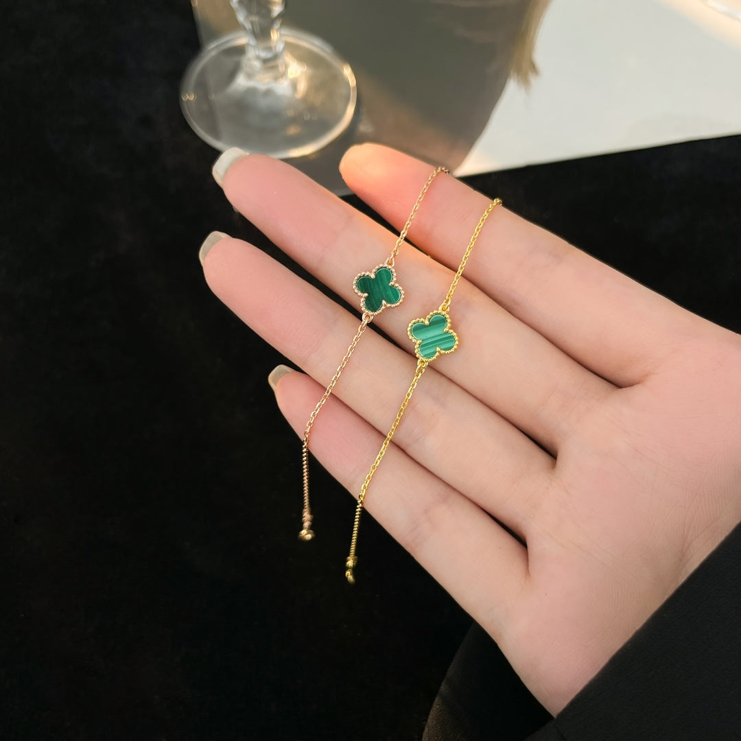 VCA CLOVER BRACELET MALACHITE 1 MOTIF