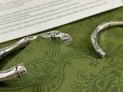 Double Gucci Bamboo Bangle Bracelet