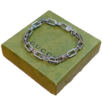 Double Gucci Interlocking Gucci Chain Bracelet