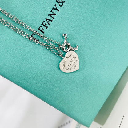 18K Tiffany Heart Tag Key Bracelet