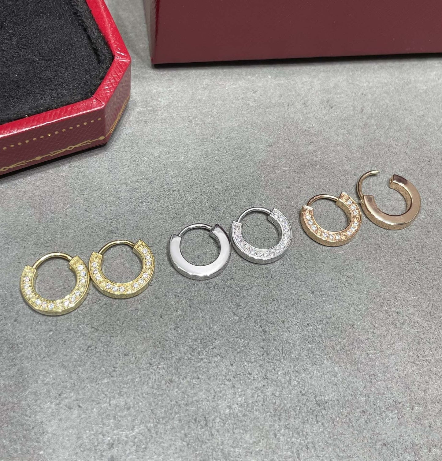 CARTIER LOVE DIAMOND EARRINGS