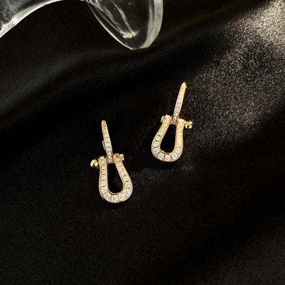 FRED FORCE 10 FULL DIAMOND DROP EARRINGS MEDIUM MODEL