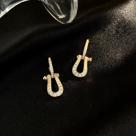 FRED FORCE 10 FULL DIAMOND DROP EARRINGS MEDIUM MODEL