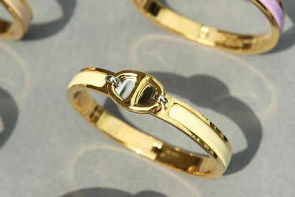 HERMES CLIC CHAINE GOLD BRACELET