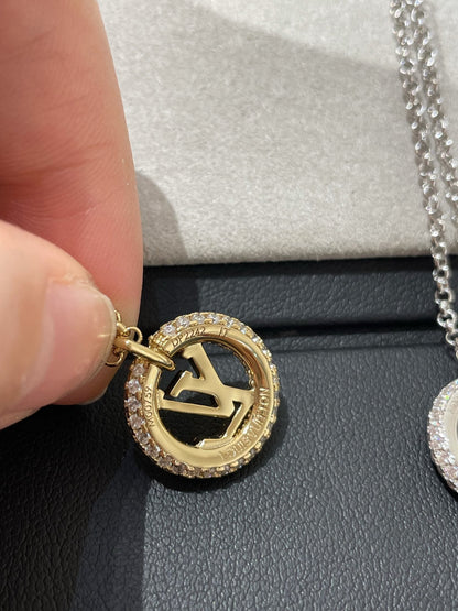 LOUIS VUITTON BY NIGHT DIAMOND PAVED NECKLACE