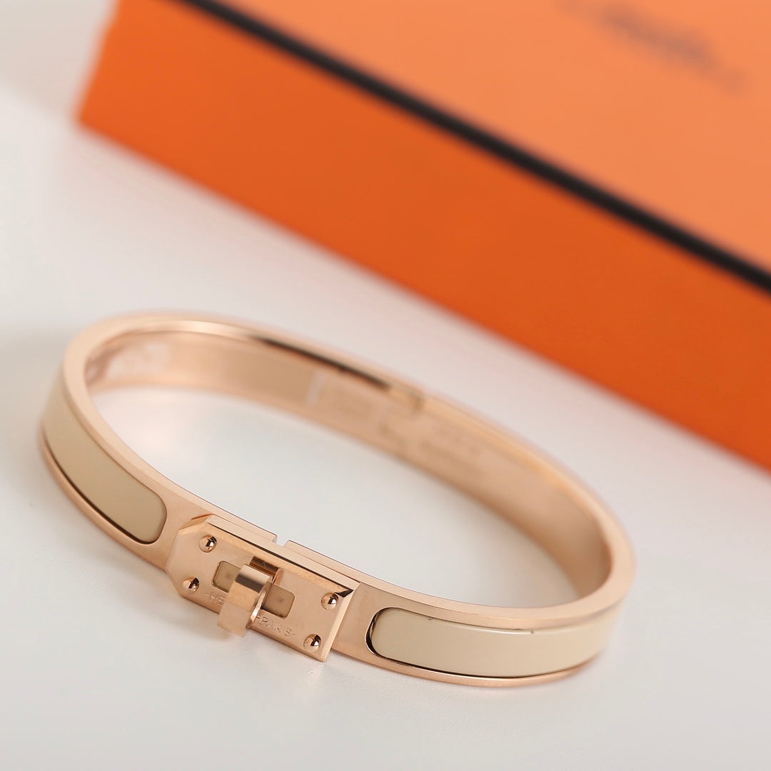 HERMES HM KELLY BEIGE BRACELET