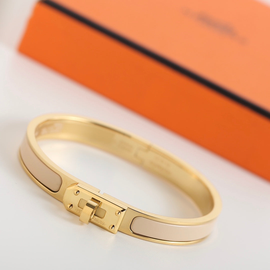 HERMES HM KELLY BEIGE BRACELET