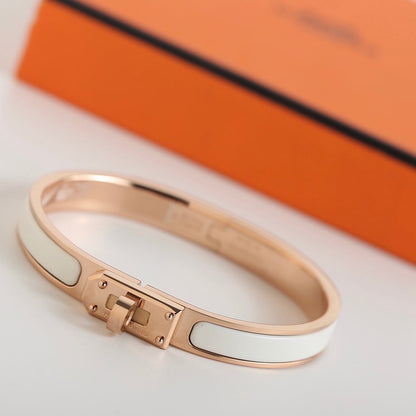 HERMES HM KELLY WHITE BRACELET