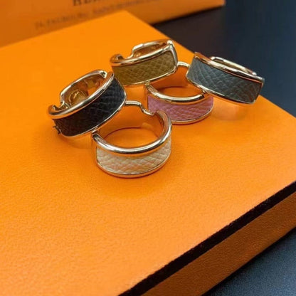 HERMES OLYMPE PINK GOLD RING