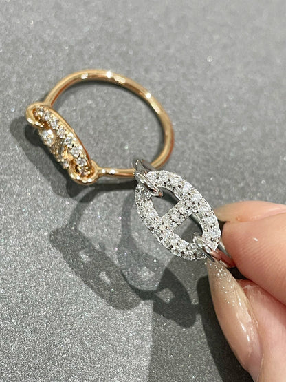 HERMES RONDE SMALL DIAMOND RING