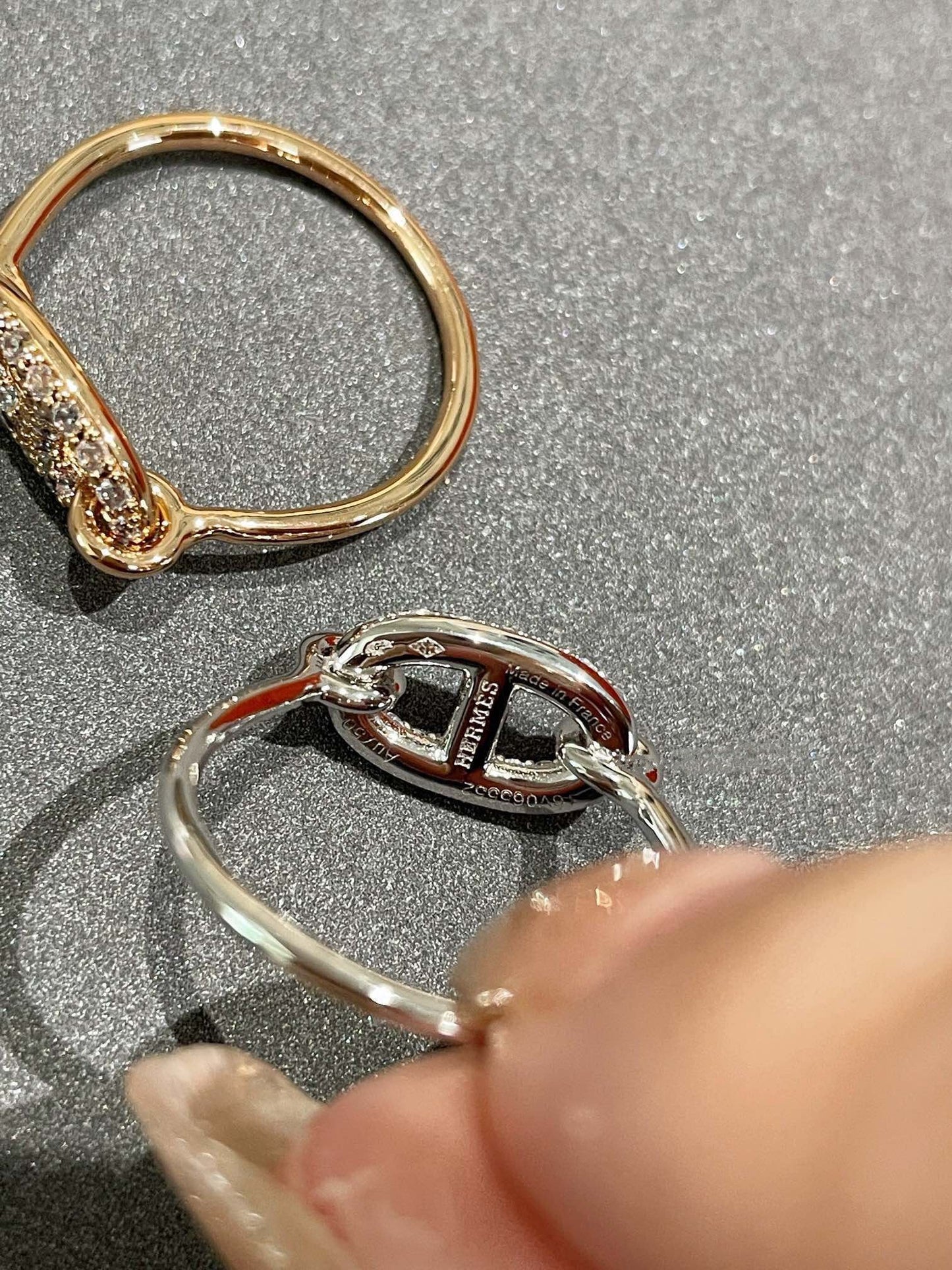 HERMES RONDE SMALL DIAMOND RING